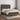 Boxspring met matras en LED stof donkerbruin 140x190 cm