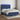 Boxspring met matras en LED stof blauw 140x200 cm