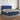 Boxspring met matras en LED stof blauw 160x200 cm