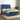 Boxspring met matras en LED fluweel donkerblauw 140x200 cm