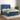 Boxspring met matras en LED fluweel donkerblauw 140x200 cm