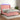 Boxspring met matras en LED fluweel roze 140x200 cm