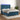 Boxspring met matras en LED fluweel donkerblauw 140x200 cm