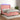 Boxspring met matras en LED fluweel roze 140x200 cm