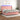 Boxspring met matras en LED fluweel roze 200x200 cm