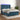 Boxspring met matras en LED fluweel donkerblauw 140x200 cm
