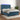 Boxspring met matras en LED fluweel donkerblauw 140x200 cm
