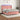 Boxspring met matras en LED fluweel roze 160x200 cm