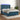Boxspring met matras en LED fluweel donkerblauw 140x200 cm