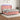Boxspring met matras en LED fluweel roze 180x200 cm