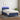 Boxspring met matras en LED stof blauw 100x200 cm