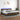Boxspring met matras en LED stof donkerbruin 200x200 cm