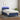 Boxspring met matras en LED stof blauw 90x190 cm