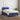 Boxspring met matras en LED stof blauw 90x200 cm