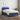 Boxspring met matras en LED stof blauw 90x200 cm