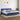 Boxspring met matras en LED stof blauw 200x200 cm