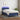 Boxspring met matras en LED stof blauw 90x200 cm