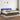 Boxspring met matras en LED stof donkerbruin 200x200 cm