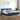 Boxspring met matras en LED stof blauw 200x200 cm