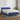 Boxspring met matras en LED stof blauw 140x190 cm