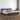 Boxspring met matras en LED stof donkerbruin 200x200 cm