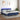 Boxspring met matras en LED stof blauw 160x200 cm