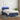 Boxspring met matras en LED stof blauw 100x200 cm