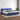Boxspring met matras en LED stof blauw 200x200 cm