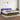 Boxspring met matras en LED stof donkerbruin 200x200 cm