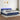Boxspring met matras en LED stof blauw 200x200 cm