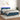 Boxspring met matras en LED fluweel donkerblauw 140x200 cm
