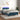 Boxspring met matras en LED fluweel donkerblauw 120x200 cm