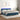 Boxspring met matras en LED fluweel donkerblauw 180x200 cm