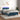 Boxspring met matras en LED fluweel donkerblauw 120x200 cm