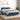 Boxspring met matras en LED fluweel donkerblauw 140x200 cm