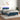 Boxspring met matras en LED fluweel donkerblauw 120x200 cm