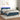 Boxspring met matras en LED fluweel donkerblauw 140x200 cm
