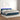 Boxspring met matras en LED fluweel donkerblauw 200x200 cm
