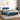 Boxspring met matras en LED fluweel donkerblauw 120x200 cm