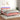 Boxspring met matras en LED fluweel roze 140x190 cm