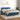 Boxspring met matras en LED fluweel donkerblauw 140x200 cm