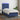Boxspring met matras en LED stof blauw 90x200 cm