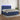 Boxspring met matras en LED stof blauw 180x200 cm