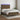 Boxspring met matras en LED stof donkerbruin 140x190 cm