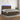 Boxspring met matras en LED stof donkerbruin 180x200 cm