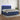 Boxspring met matras en LED stof blauw 180x200 cm