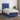 Boxspring met matras en LED stof blauw 80x200 cm