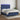 Boxspring met matras en LED stof blauw 140x200 cm