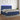 Boxspring met matras en LED stof blauw 200x200 cm