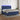 Boxspring met matras en LED stof blauw 180x200 cm